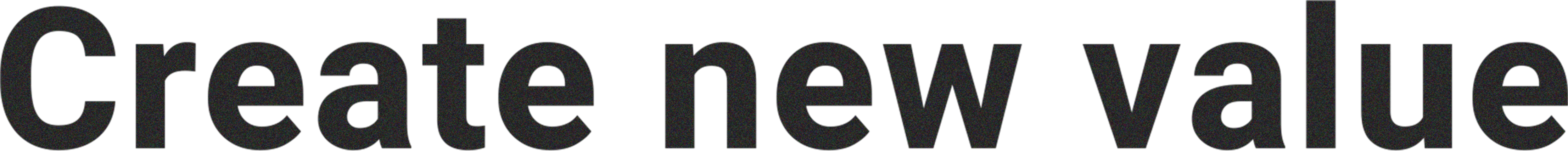 テキスト:create new value